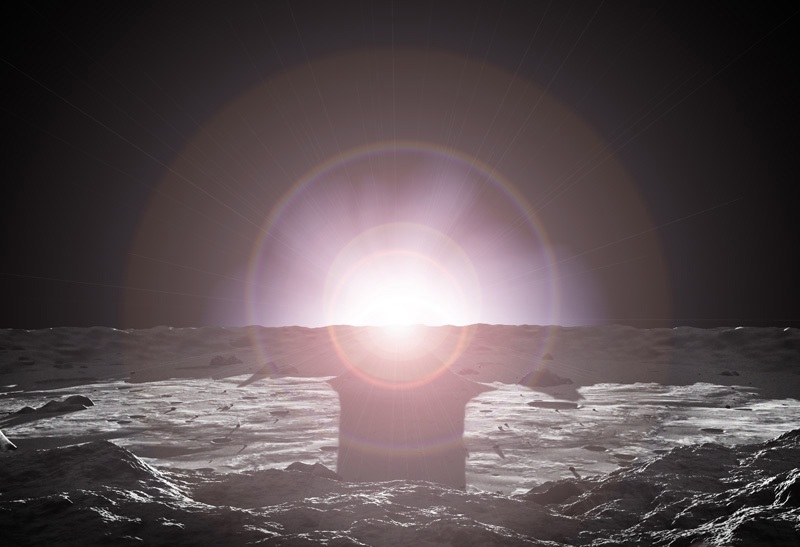 Представление о восходе солнца на Меркурии
